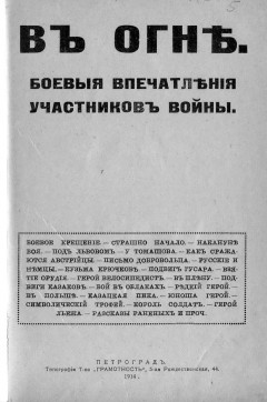 В огне. Боевые впечатления участников войны